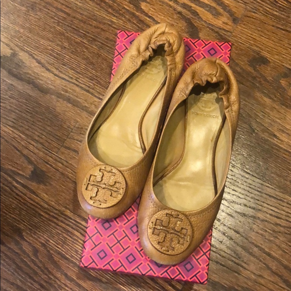TORY BURCH Reva Flat Royal Tan